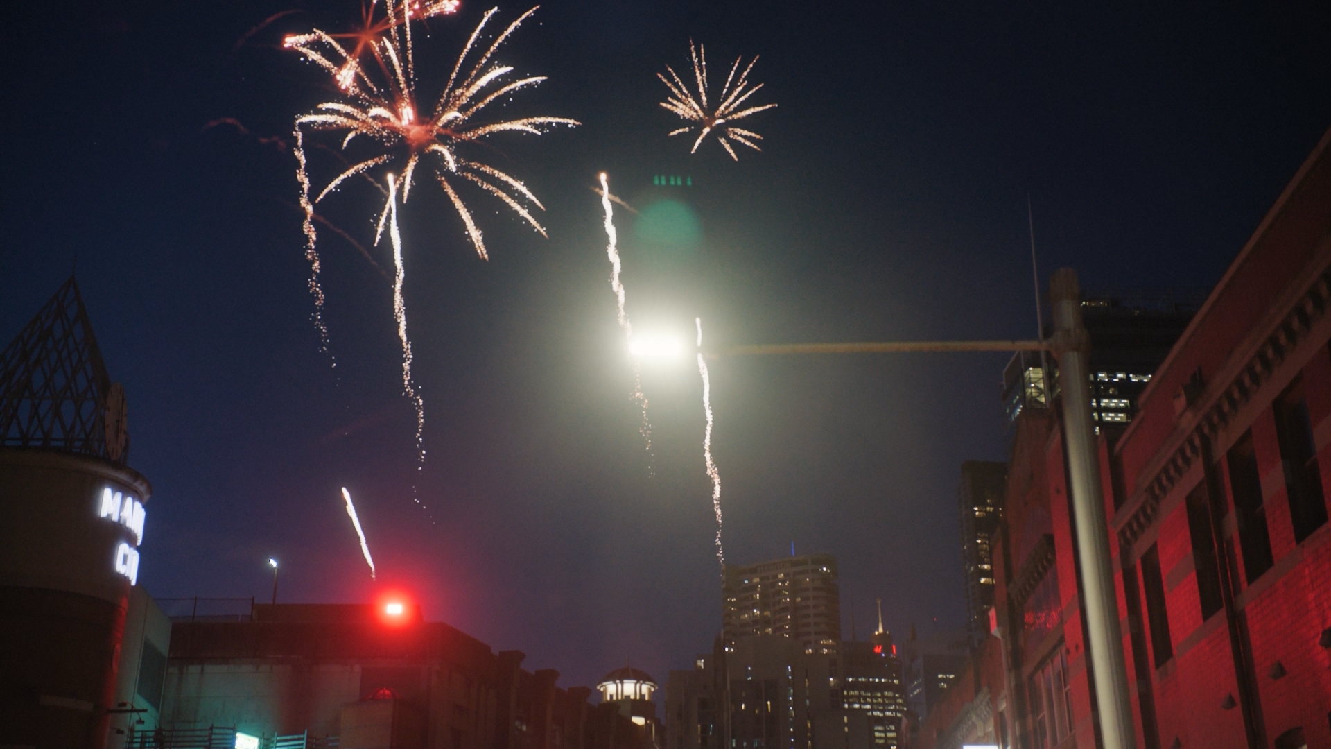 Sydney Harbour fireworks VFX composite