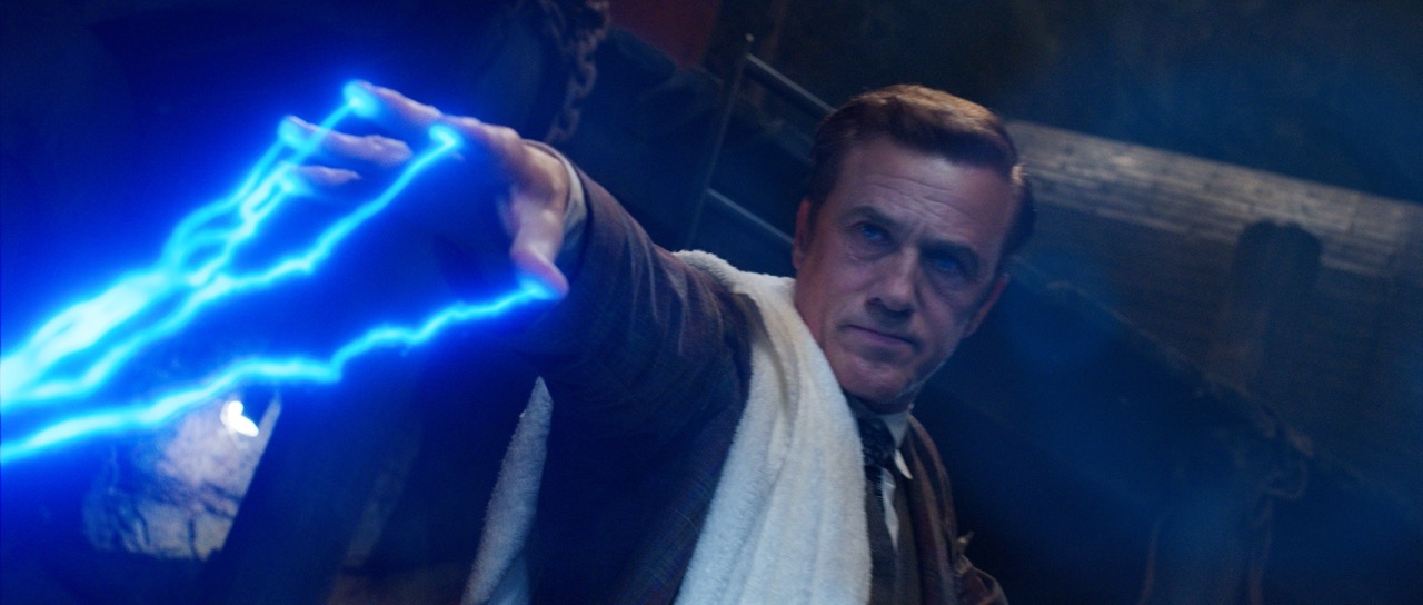 The Portable Door VFX — magical beam effects for Christoph Waltz's character, POP and Pyro simulation by Future Associate