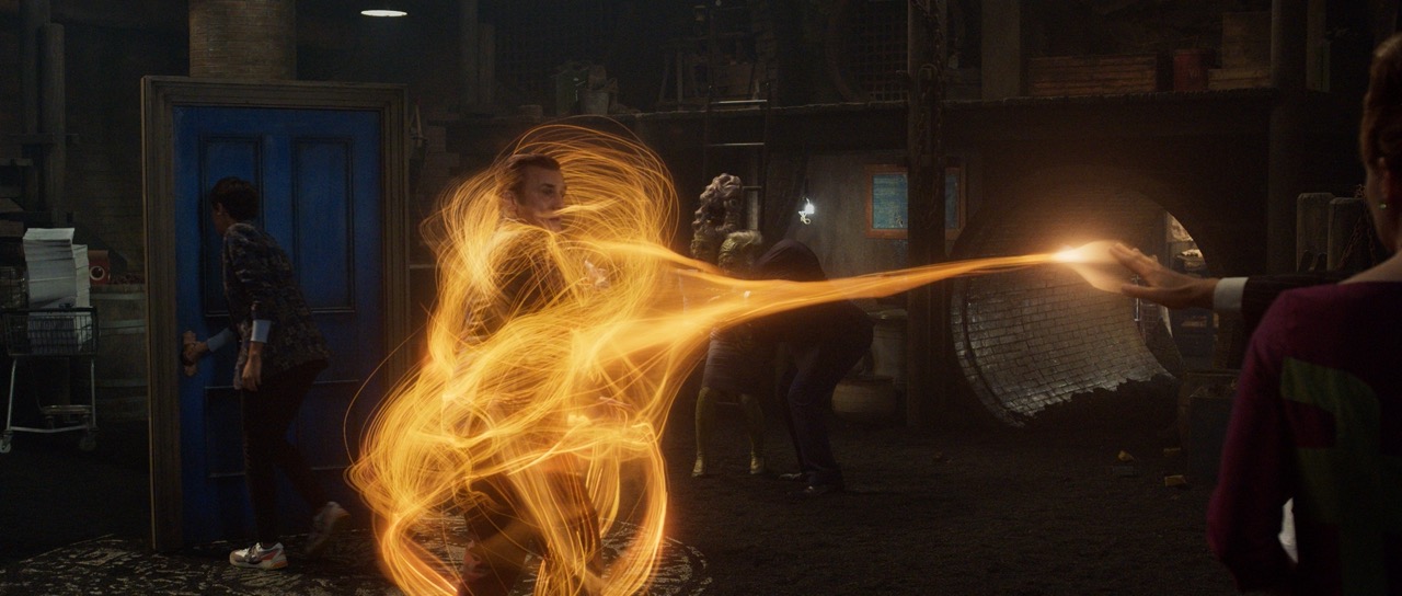 The Portable Door VFX — tractor beam Pyro simulation wrapping around character, by Future Associate